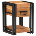 Nachttisch 2 pcs Braun 30 x 30 x 40 cm Massivholz Akazie