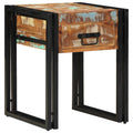 Beistelltisch 40 x 40 x 50 cm Massives upgecyceltes Holz