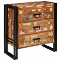 Sideboard mit Schubladen Braun 66 x 33 x 70 cm Massives Altholz