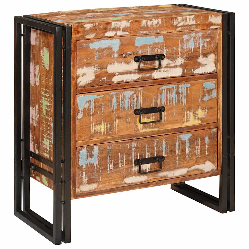 Sideboard mit Schubladen Braun 66 x 33 x 70 cm Massives Altholz