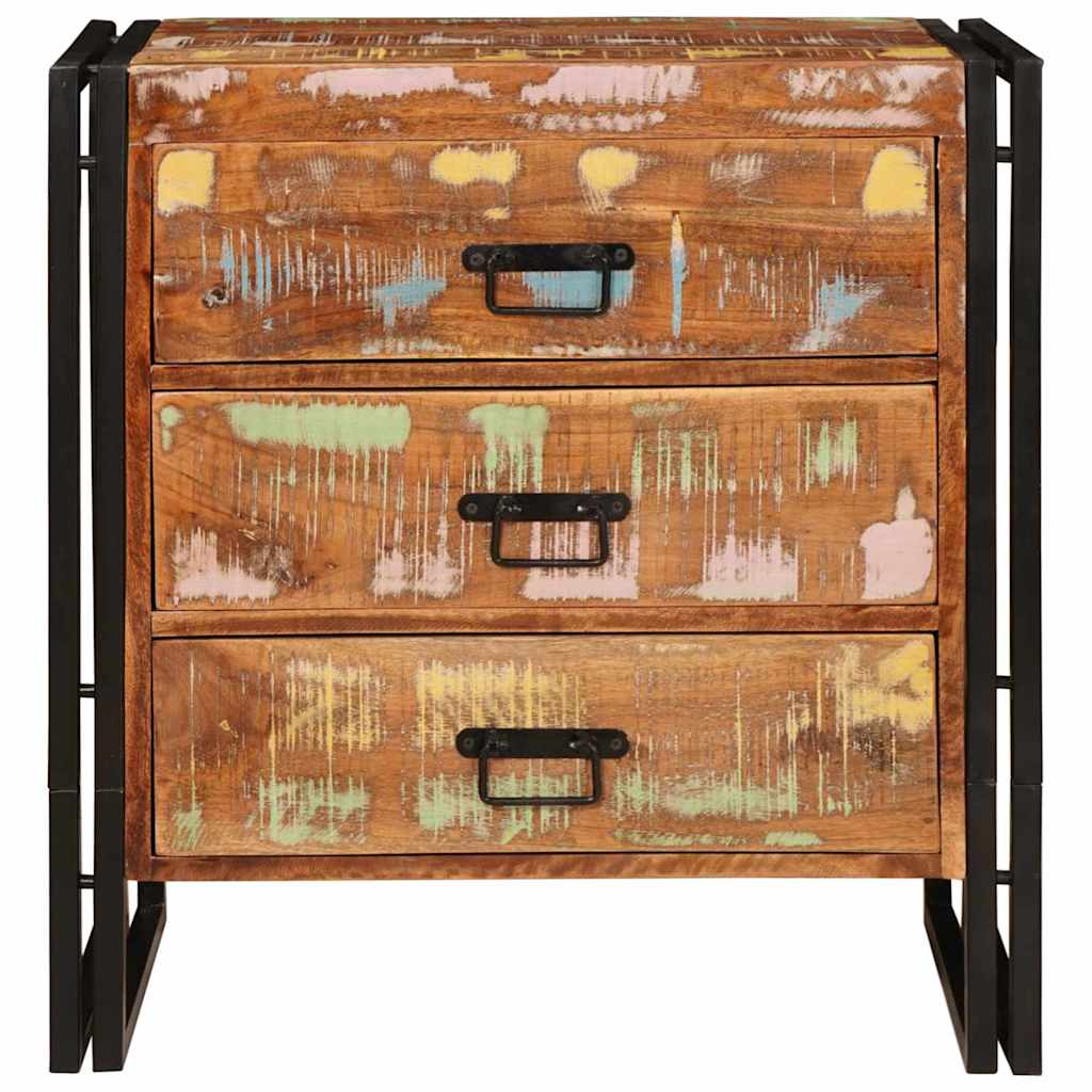 Sideboard mit Schubladen Braun 66 x 33 x 70 cm Massives Altholz