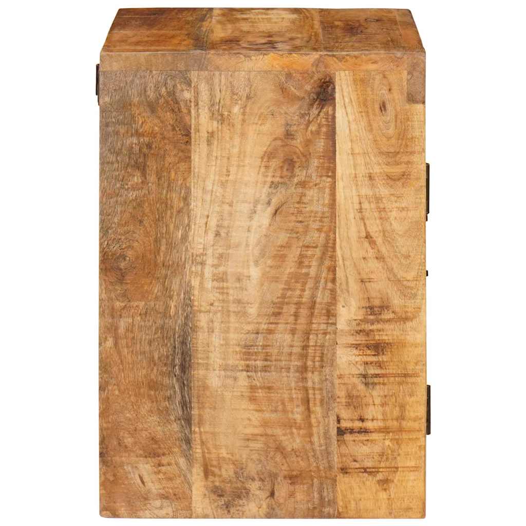 Nachttisch Braun 35 x 33 x 48 cm Massivholz Mango