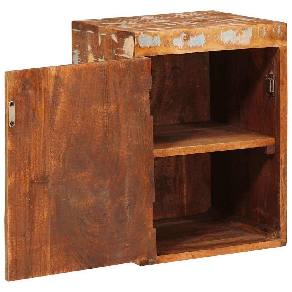 Nachttisch Braun 35 x 33 x 48 cm Massivholz Altholz