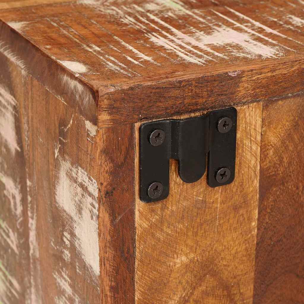 Nachttisch 2 pcs Braun 35 x 33 x 48 cm Massivholz Altholz