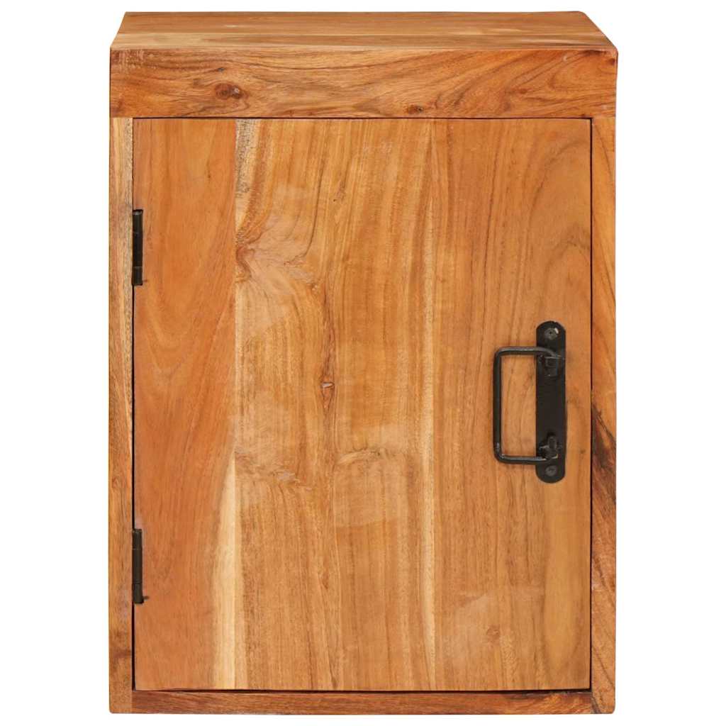Nachttisch 2 pcs Braun 35 x 33 x 48 cm Massivholz Akazie