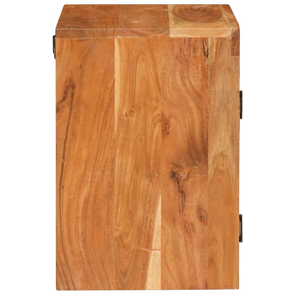 Nachttisch 2 pcs Braun 35 x 33 x 48 cm Massivholz Akazie