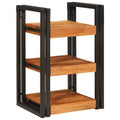 Nachttisch Braun und Schwarz 38 x 33 x 58 cm Massivholz Akazie
