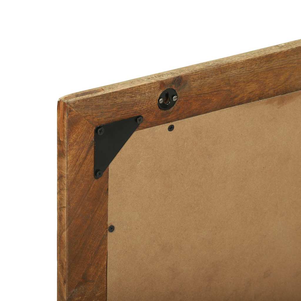 Badezimmer Spiegel mit Regal Braun Massives upgecyceltes Holz