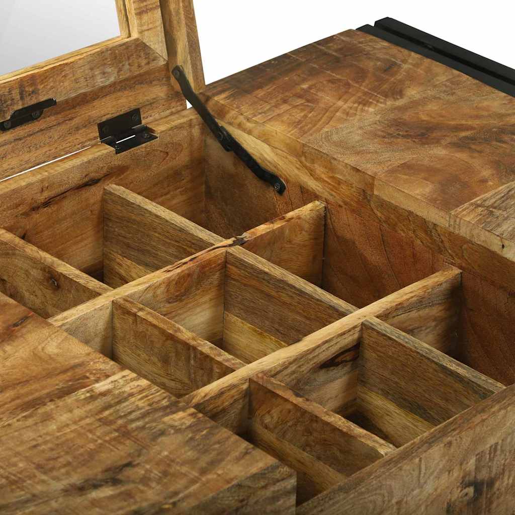 Schlafzimmer-Frisiertische mit Speicher Braun Massivholz Mango