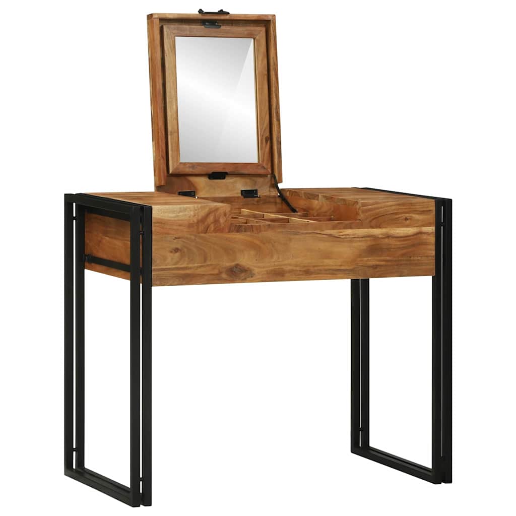 Schlafzimmer-Frisiertische mit Speicher Braun Massivholz Akazie