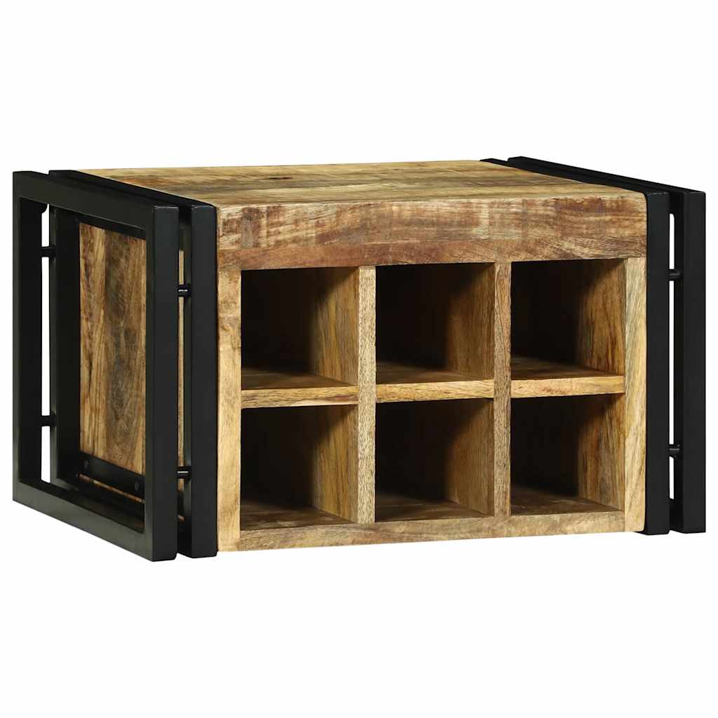 Weinregal 2 pcs 46 x 35 x 27,5 cm Massivholz Mango