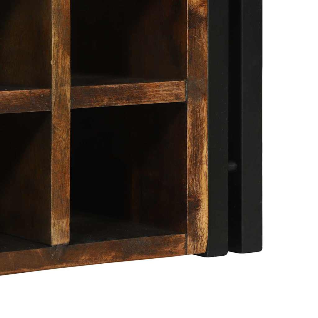 Weinregal 2 pcs 46 x 35 x 27,5 cm Massives upgecyceltes Holz