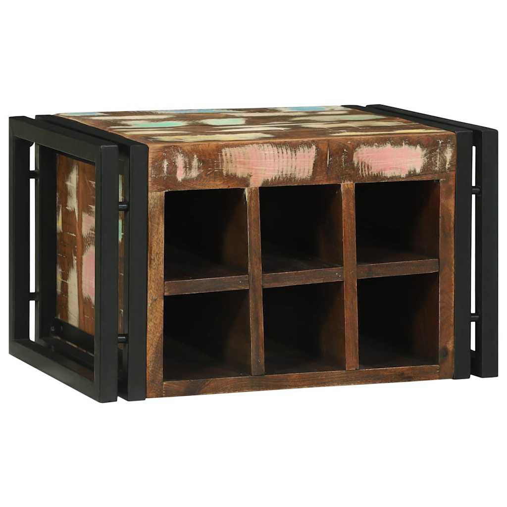 Weinregal 2 pcs 46 x 35 x 27,5 cm Massives upgecyceltes Holz