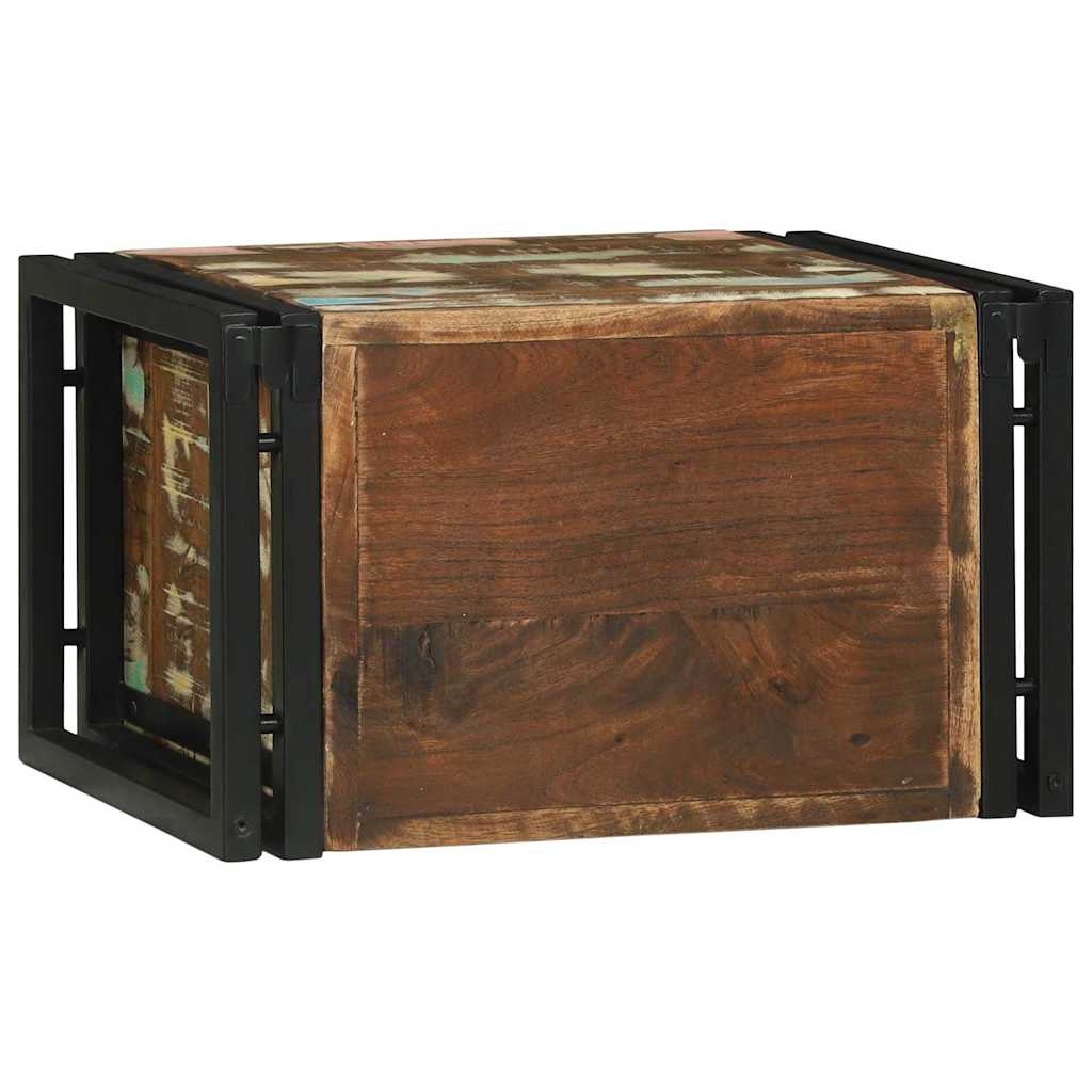 Weinregal 2 pcs 46 x 35 x 27,5 cm Massives upgecyceltes Holz