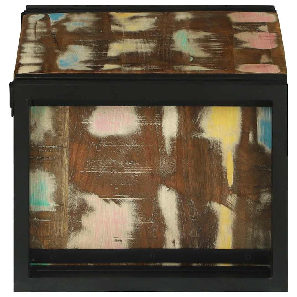 Weinregal 2 pcs 46 x 35 x 27,5 cm Massives upgecyceltes Holz