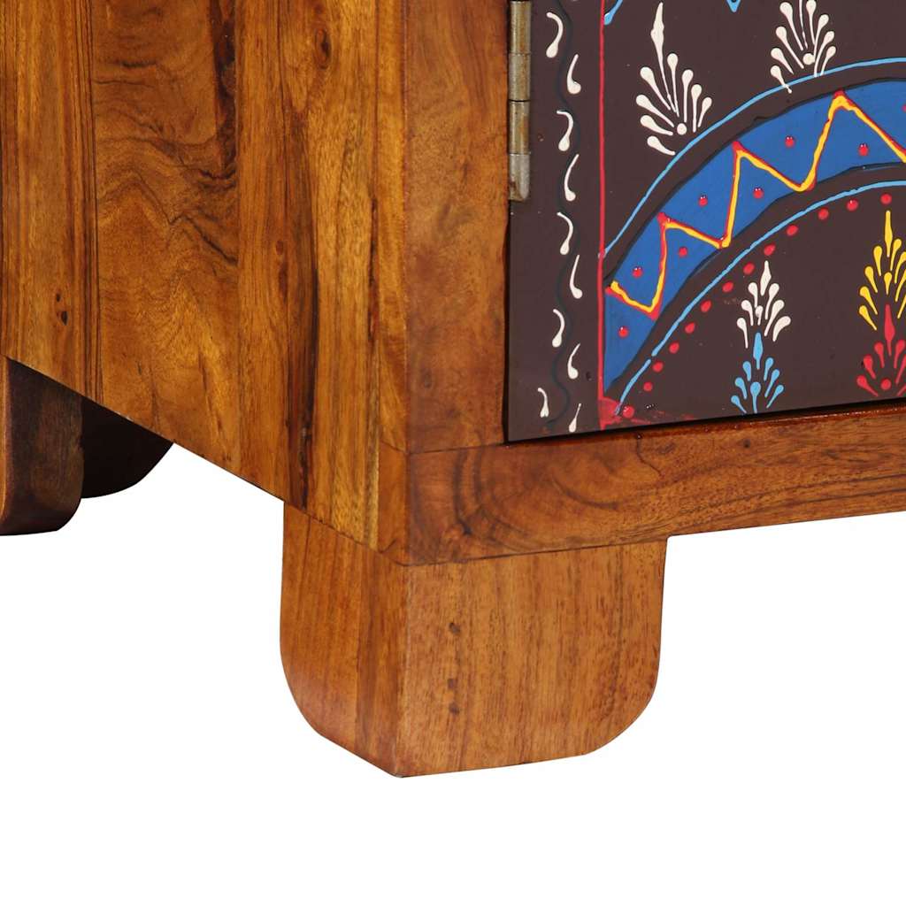 Sideboard Mehrfarbig 50x35x60 cm Massivholz Akazie