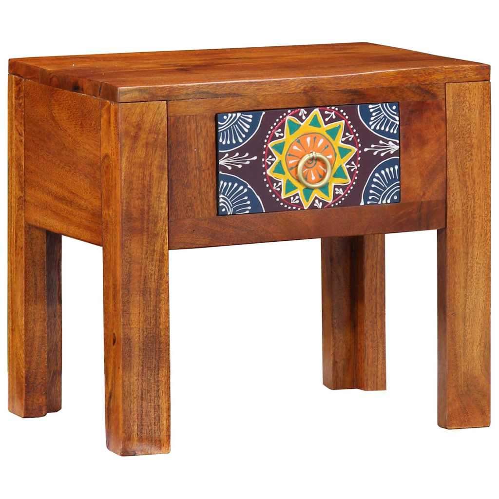 Beistelltisch mit Schubladen mit Speicher Braun 40 x 30 x 36 cm