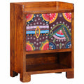 Schuhschrank mit Regal Braun 55 x 35 x 75 cm Massivholz Akazie