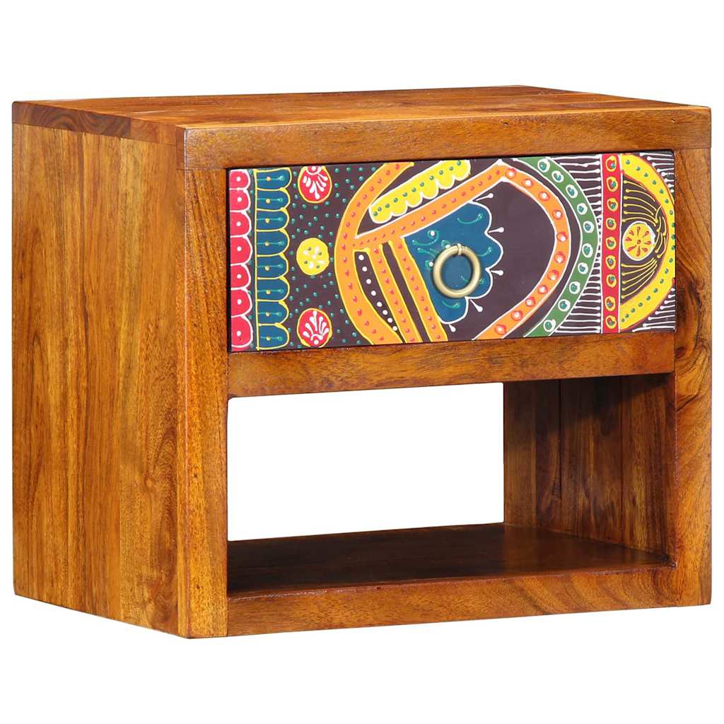 Nachttisch Braun 40 x 35 x 35 cm Massivholz Akazie