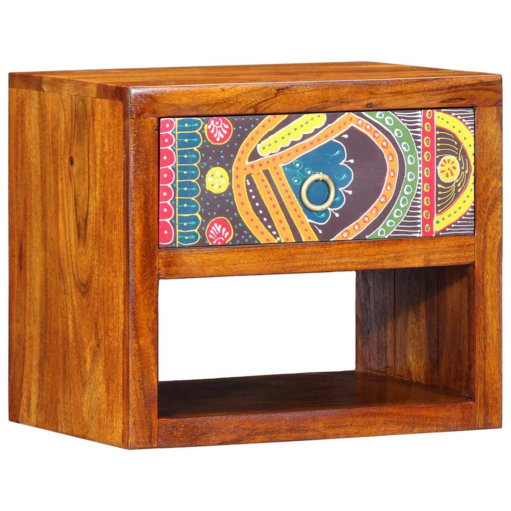 Nachttisch 2 pcs Braun 40 x 35 x 35 cm Massivholz Akazie
