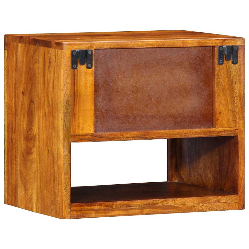 Nachttisch 2 pcs Braun 40 x 35 x 35 cm Massivholz Akazie