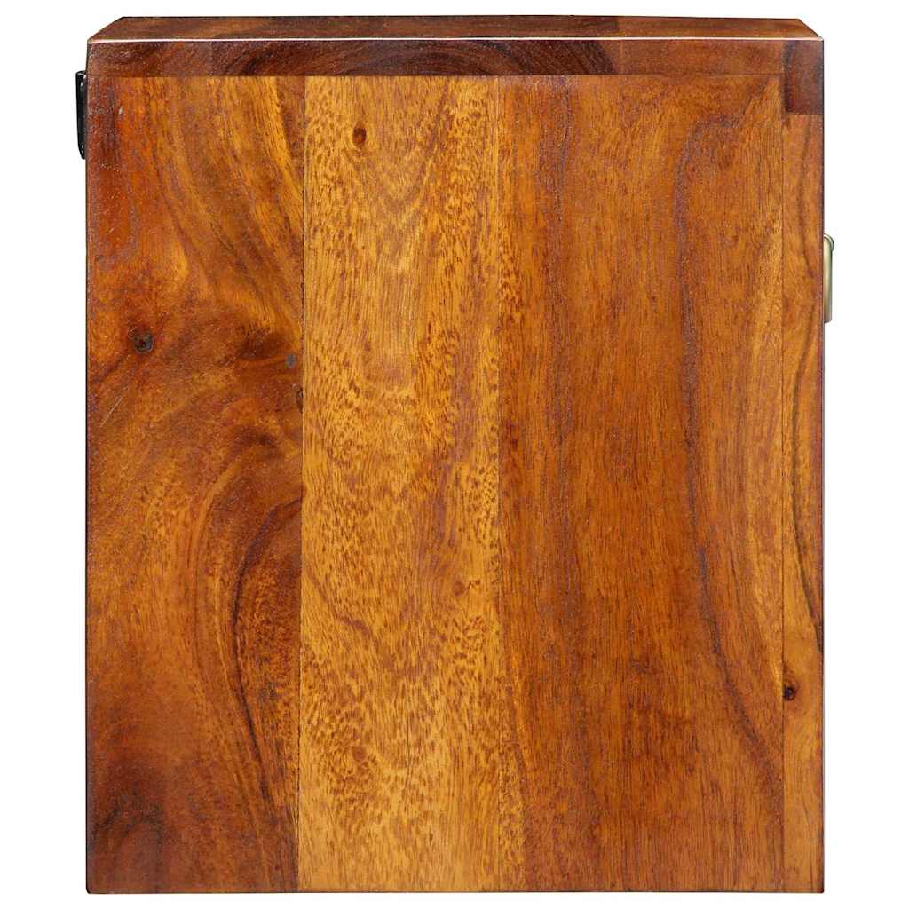 Nachttisch 2 pcs Braun 40 x 35 x 35 cm Massivholz Akazie