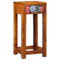 Florale Endtabelle mit Schubladen Braun 35 x 35 x 75 cm