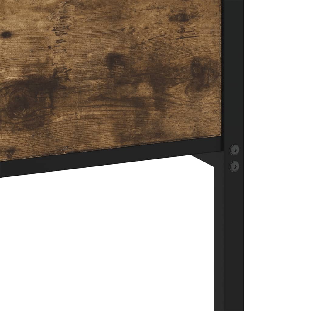 Bettgestell ohne Matratze Räuchereiche 90x190 cm Holzwerkstoff