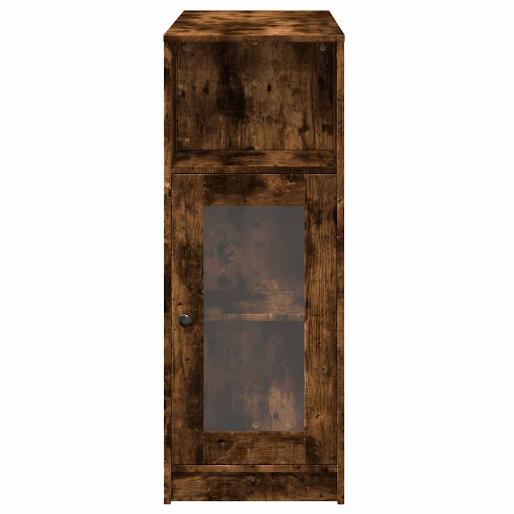 Bartisch mit Regal Räuchereiche 101x40x103,5 cm Holzwerkstoff
