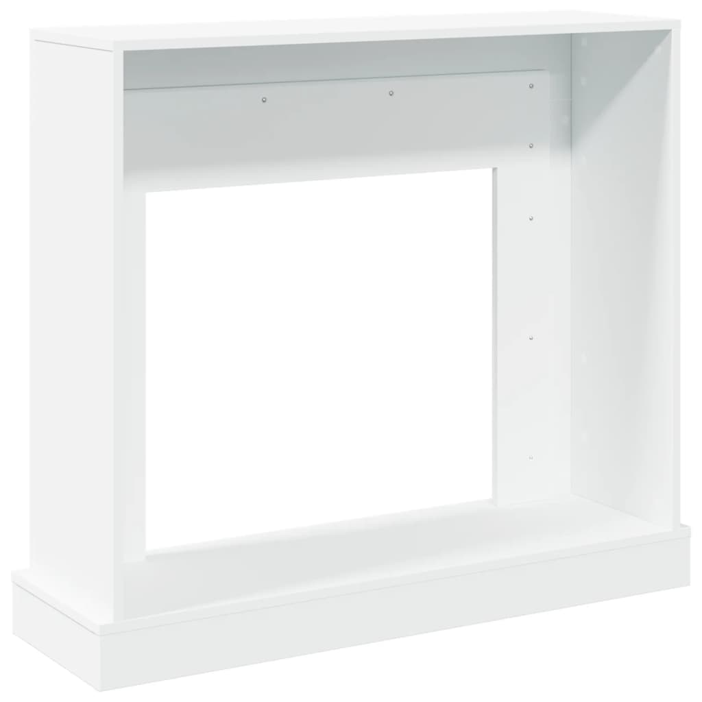 Kaminumrandung Weiß 100x30x87,5 cm Holzwerkstoff