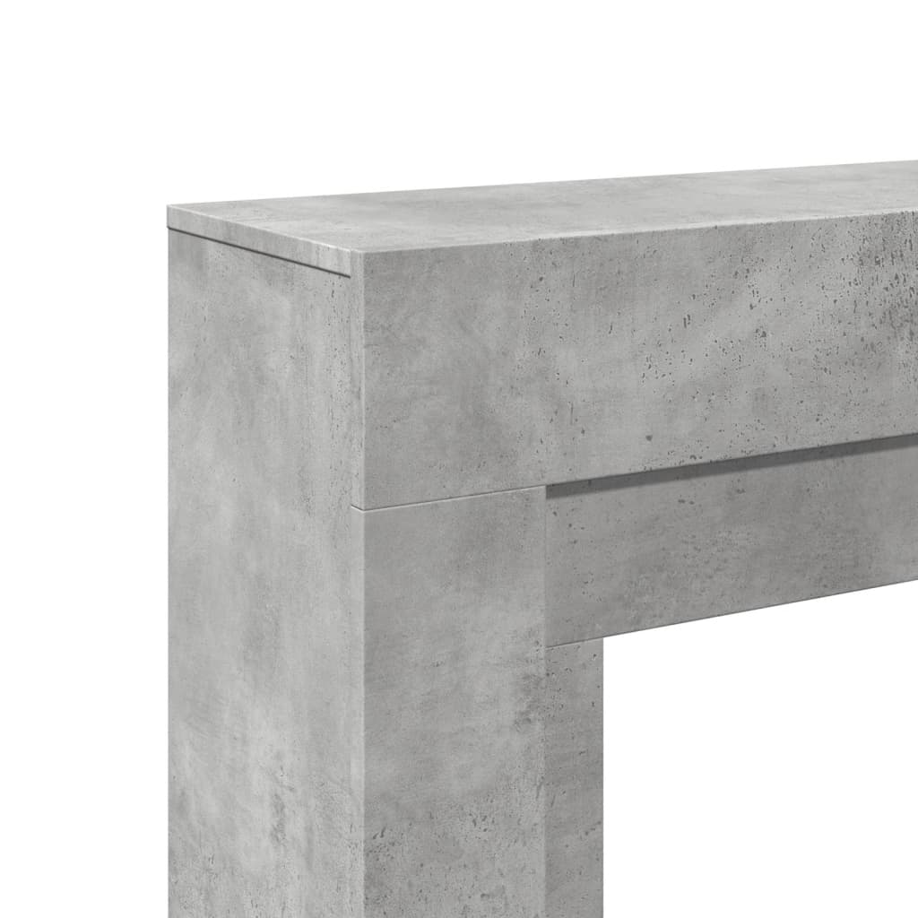 Kaminumrandung Betongrau 100x30x87,5 cm Holzwerkstoff