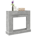 Kaminumrandung Betongrau 100x30x87,5 cm Holzwerkstoff