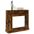 Kaminumrandung Räuchereiche 100x30x87,5 cm Holzwerkstoff
