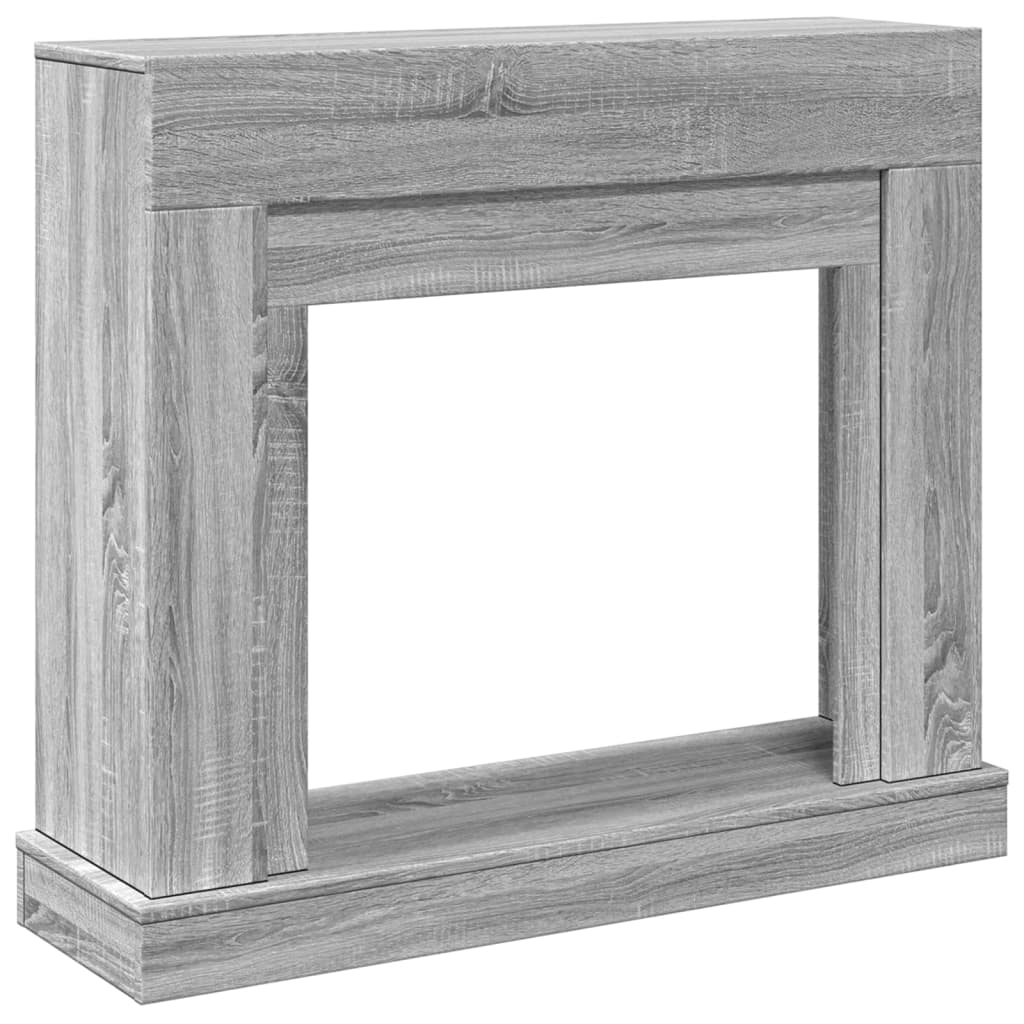 Kaminumrandung Grau Sonoma 100x30x87,5 cm Holzwerkstoff