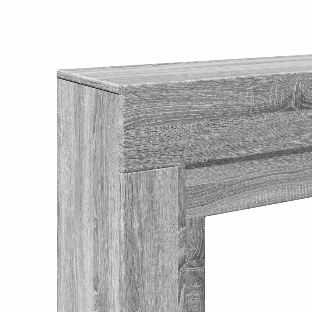 Kaminumrandung Grau Sonoma 100x30x87,5 cm Holzwerkstoff