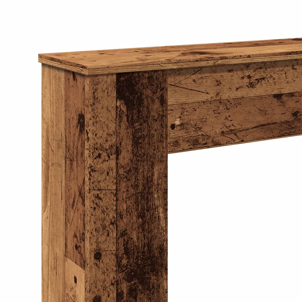 Kaminumrandung Altholz-Optik 100x20x100 cm Holzwerkstoff