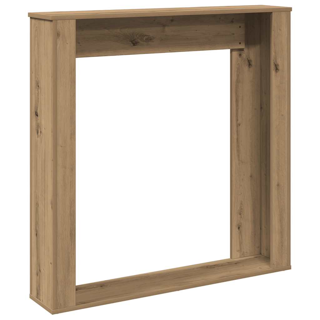 Kaminumrandung Artisan-Eiche 100x20x100 cm Holzwerkstoff