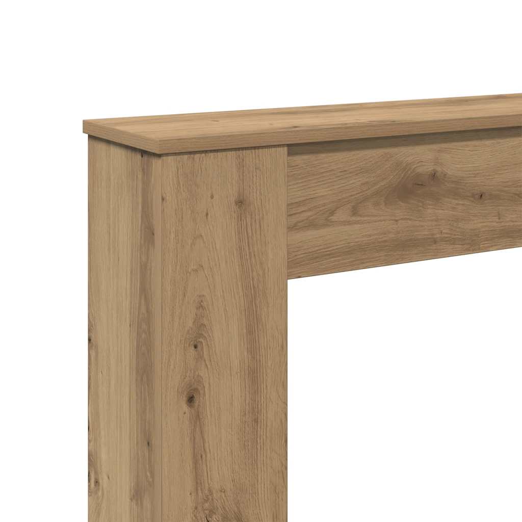 Kaminumrandung Artisan-Eiche 100x20x100 cm Holzwerkstoff