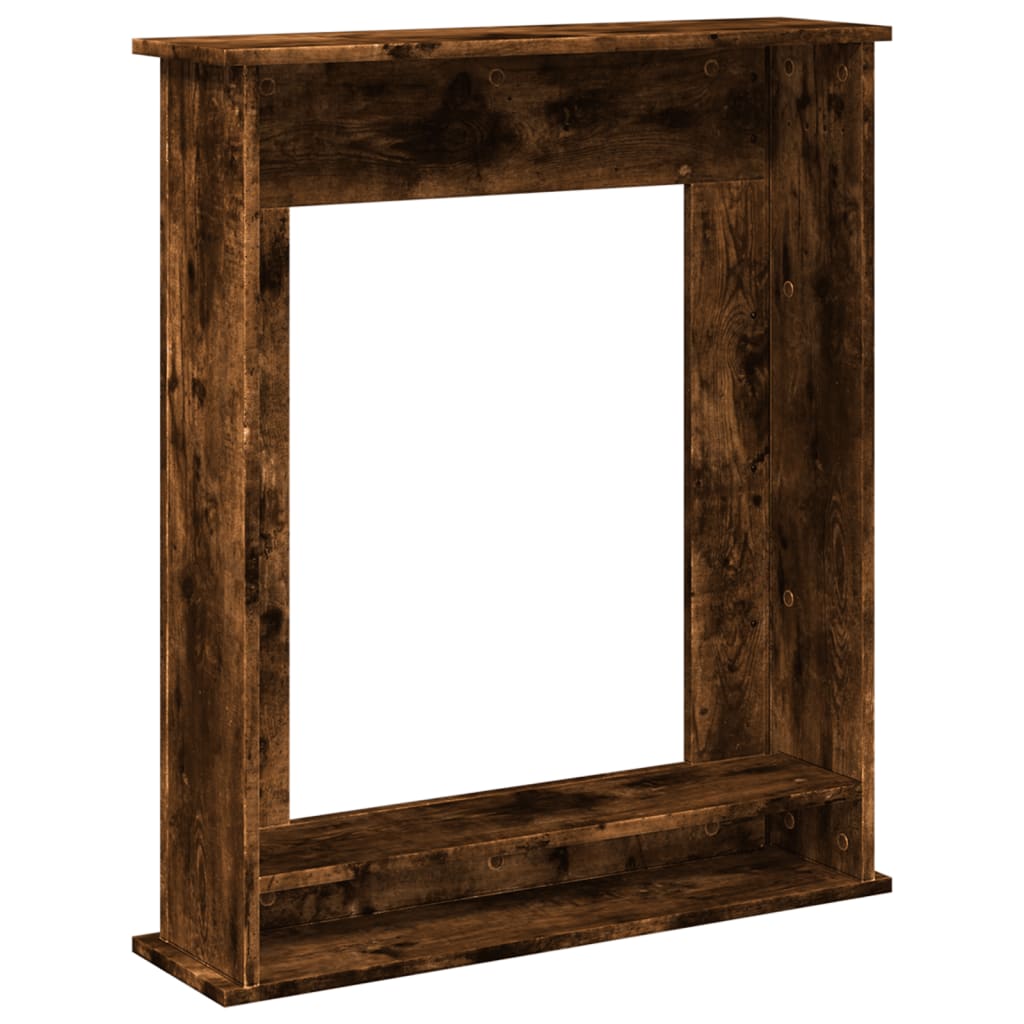 Kaminumrandung Räuchereiche 75x20x87,5 cm Holzwerkstoff