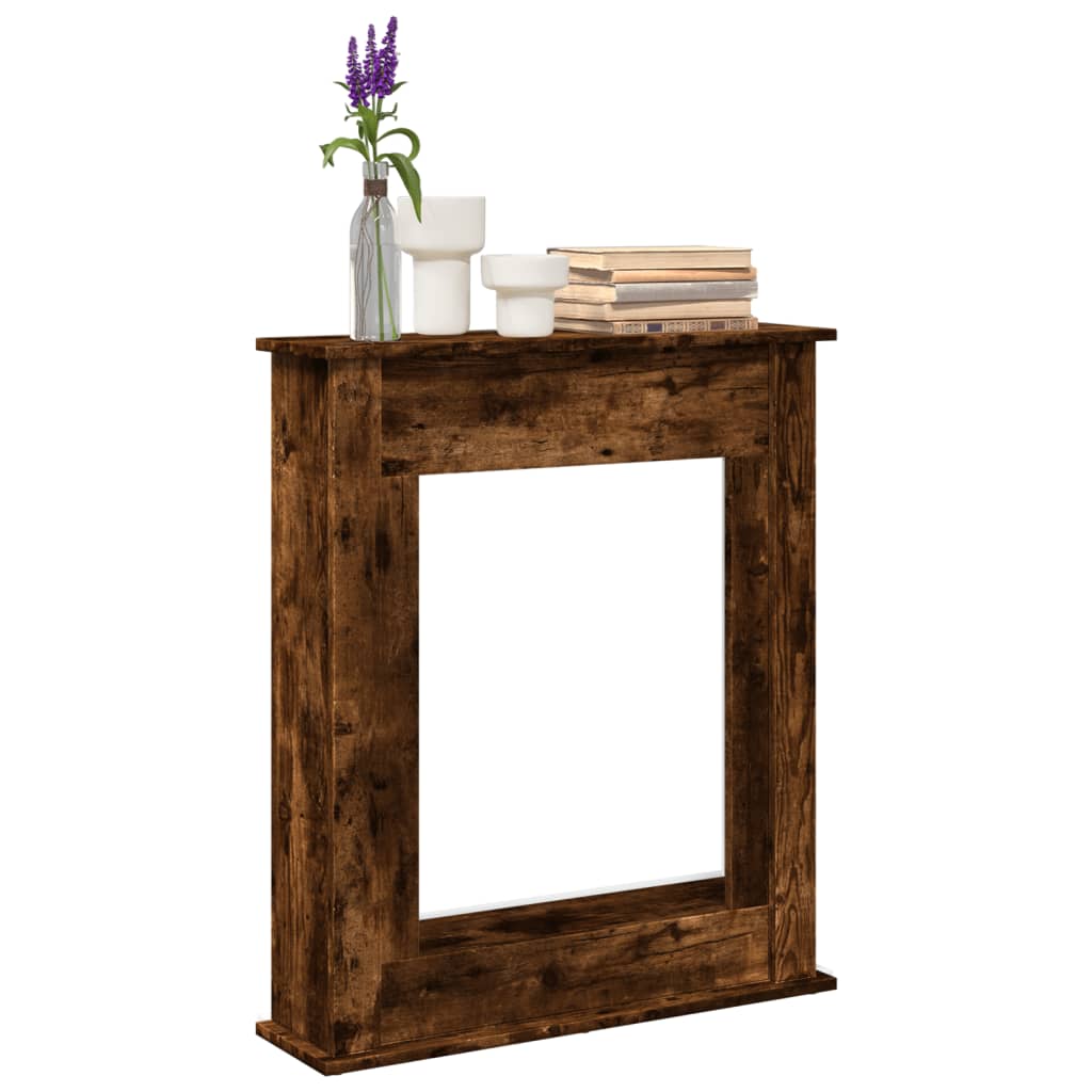 Kaminumrandung Räuchereiche 75x20x87,5 cm Holzwerkstoff