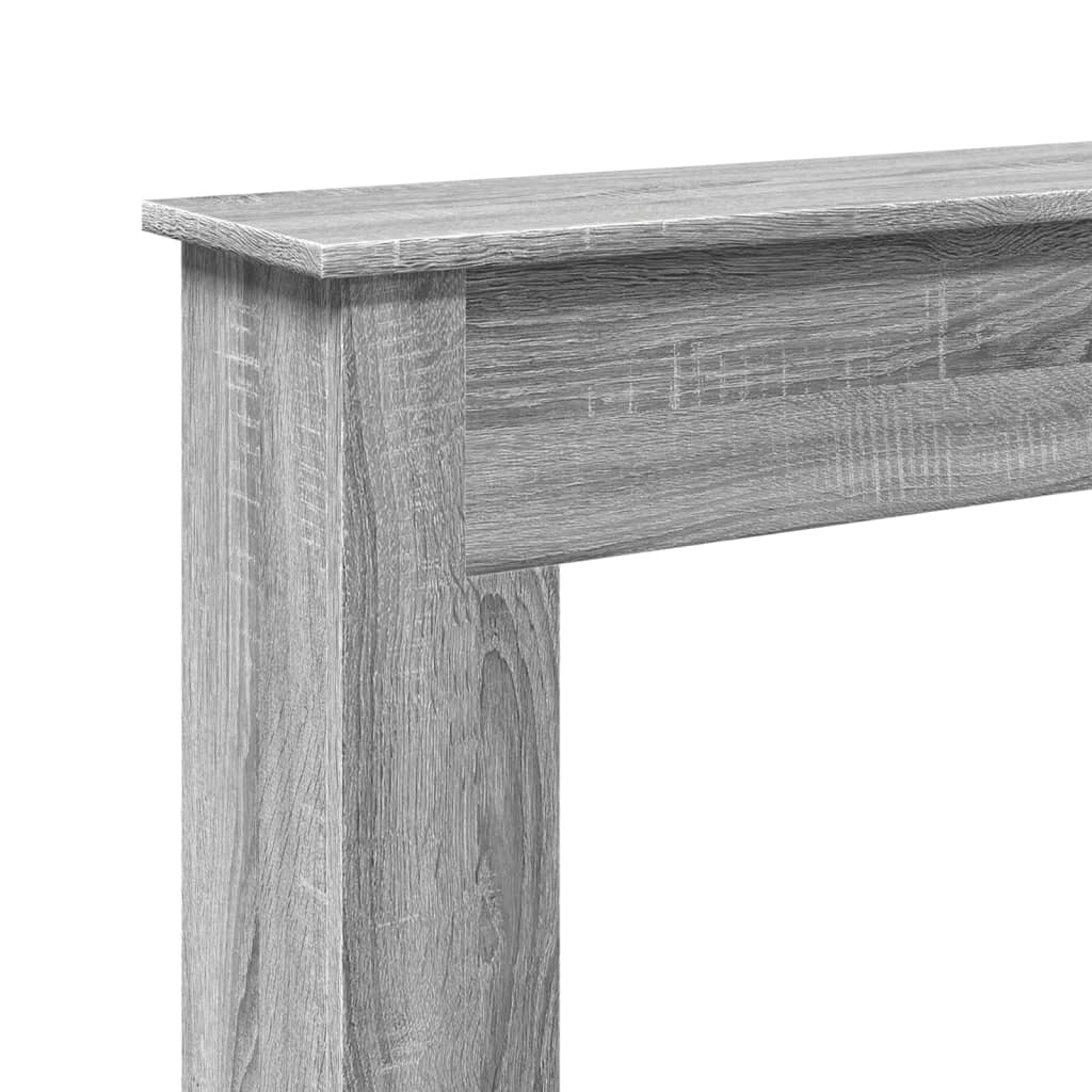 Kaminumrandung Grau Sonoma 75x20x87,5 cm Holzwerkstoff