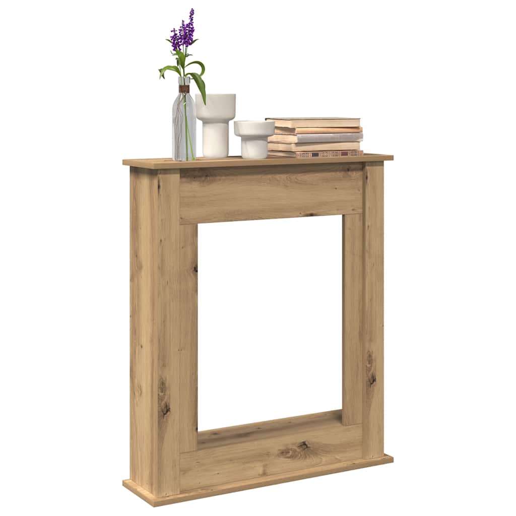 Kaminumrandung Artisan-Eiche 75x20x87,5 cm Holzwerkstoff