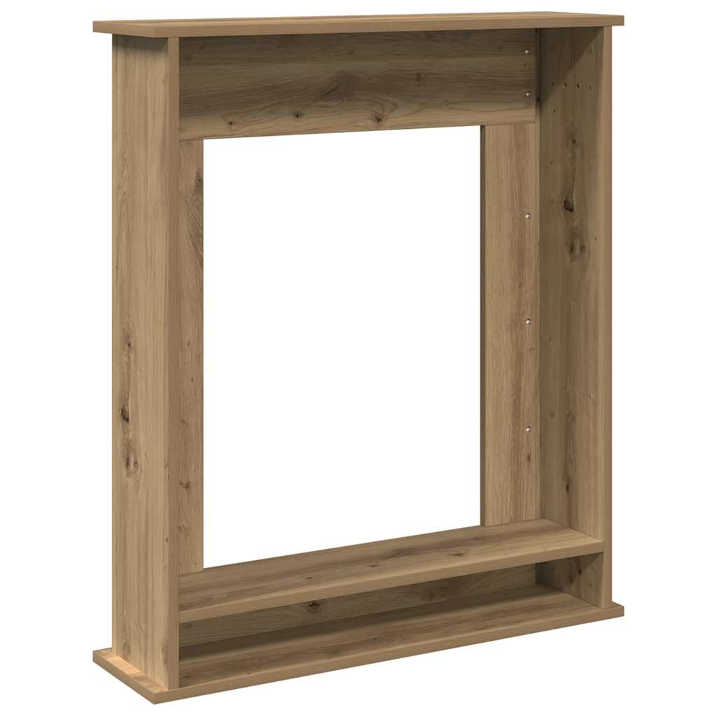 Kaminumrandung Artisan-Eiche 75x20x87,5 cm Holzwerkstoff
