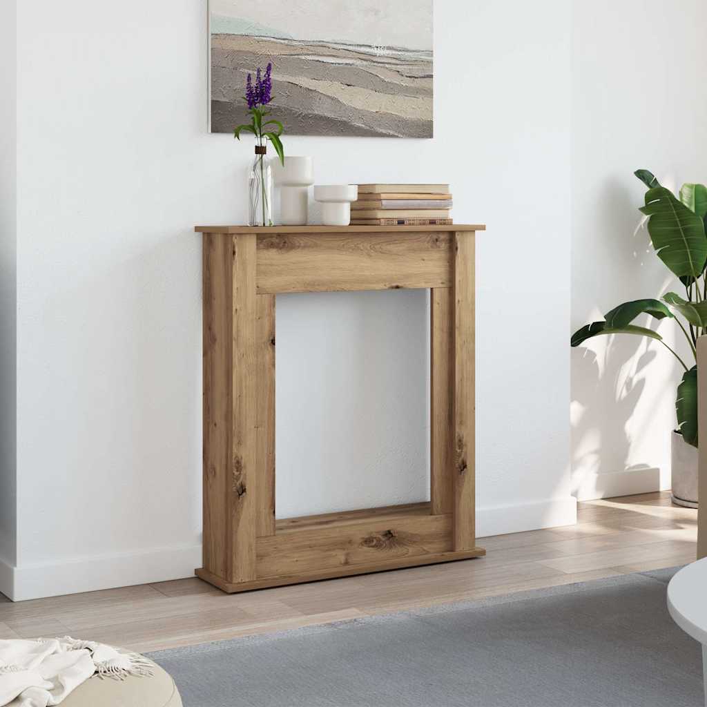 Kaminumrandung Artisan-Eiche 75x20x87,5 cm Holzwerkstoff