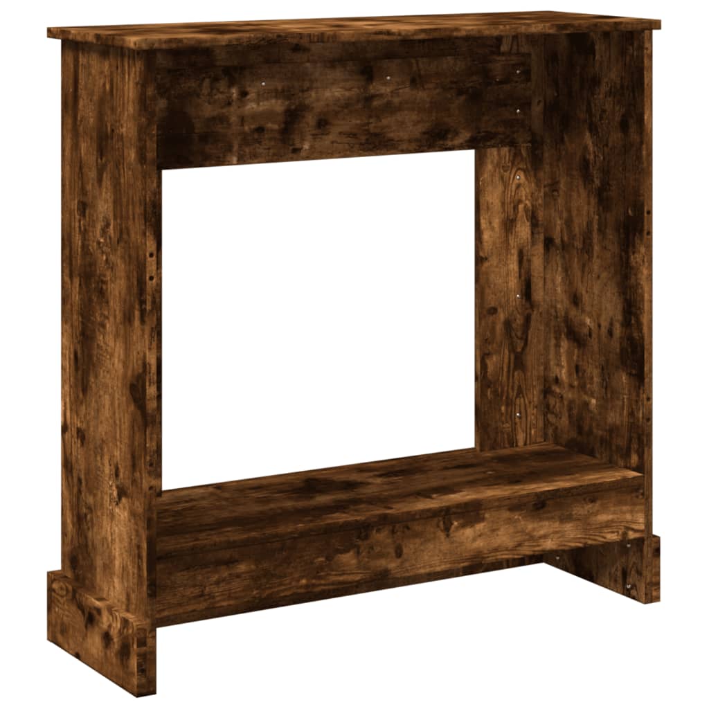 Kaminumrandung Räuchereiche 90x30x90 cm Holzwerkstoff