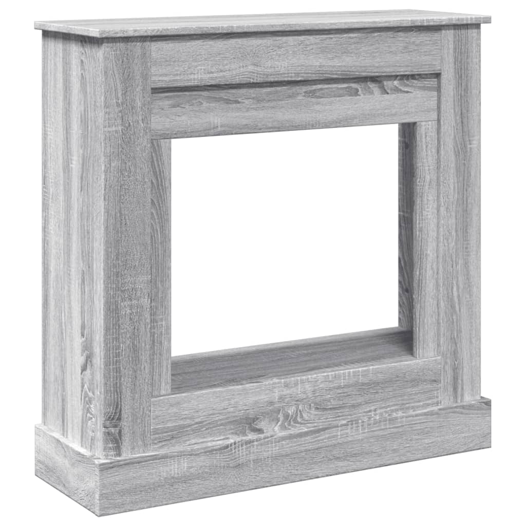 Kaminumrandung Grau Sonoma 90x30x90 cm Holzwerkstoff