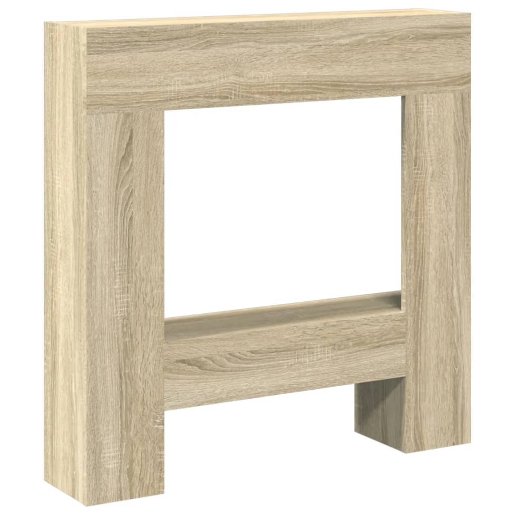 Kaminumrandung Sonoma-Eiche 81x18x82 cm Holzwerkstoff