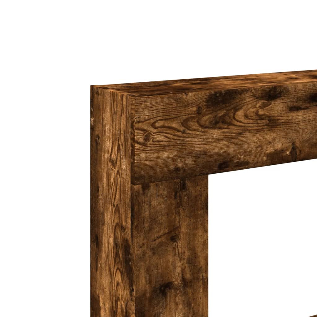 Kaminumrandung Räuchereiche 81x18x82 cm Holzwerkstoff