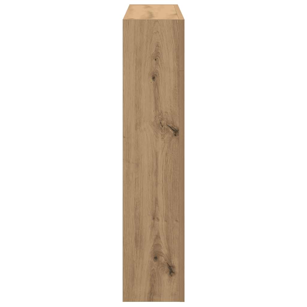 Kaminumrandung Artisan-Eiche 81x18x82 cm Holzwerkstoff