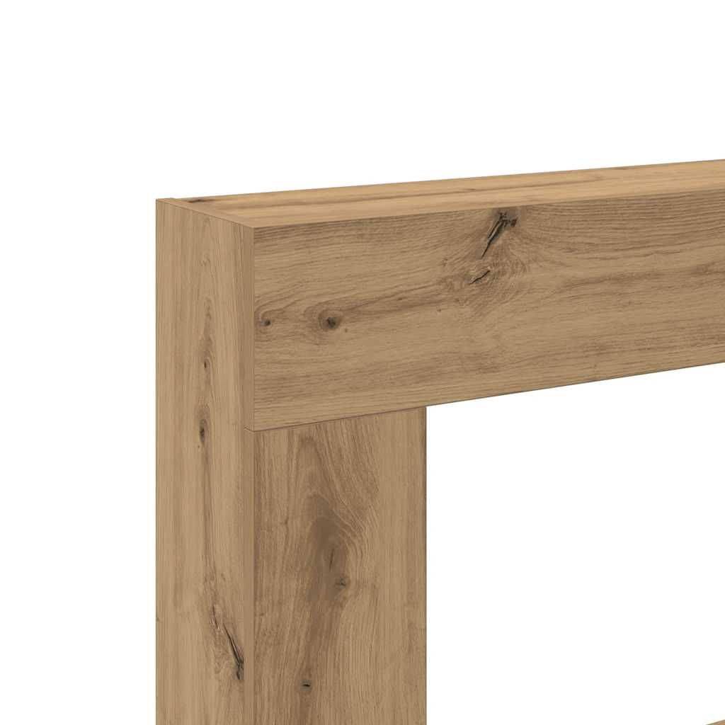 Kaminumrandung Artisan-Eiche 81x18x82 cm Holzwerkstoff